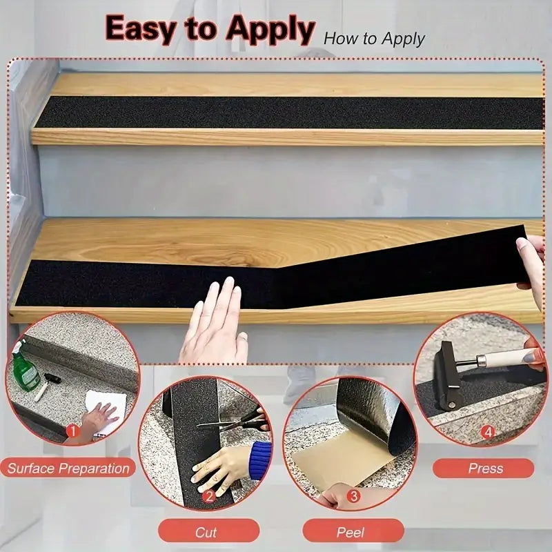 Anti-slip tape bathroom tile wear-resistant waterproof tape outdoor stair step safety warning tape