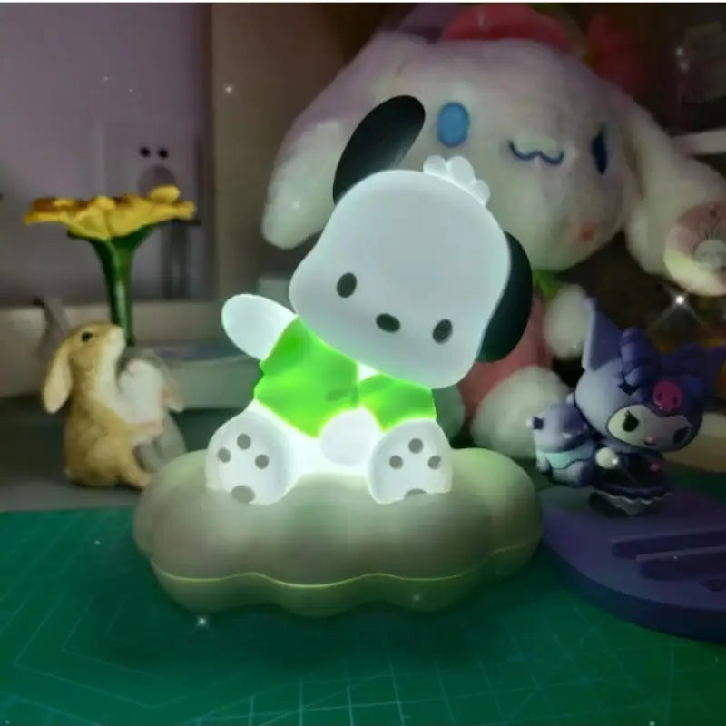 Cloud Night Light Kuromi Cinnamon pochacco Birthday Glowing Pinch Light Decoration