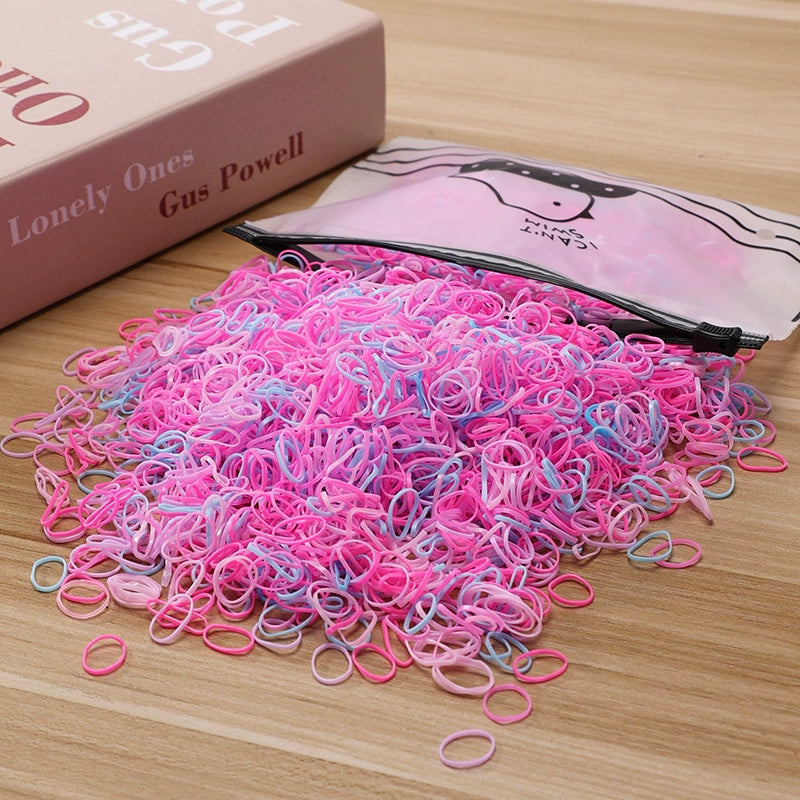 Children's hair ties, rubber bands for girls and babies colored hair bands, hair accessories