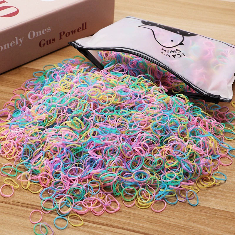 Children's hair ties, rubber bands for girls and babies colored hair bands, hair accessories