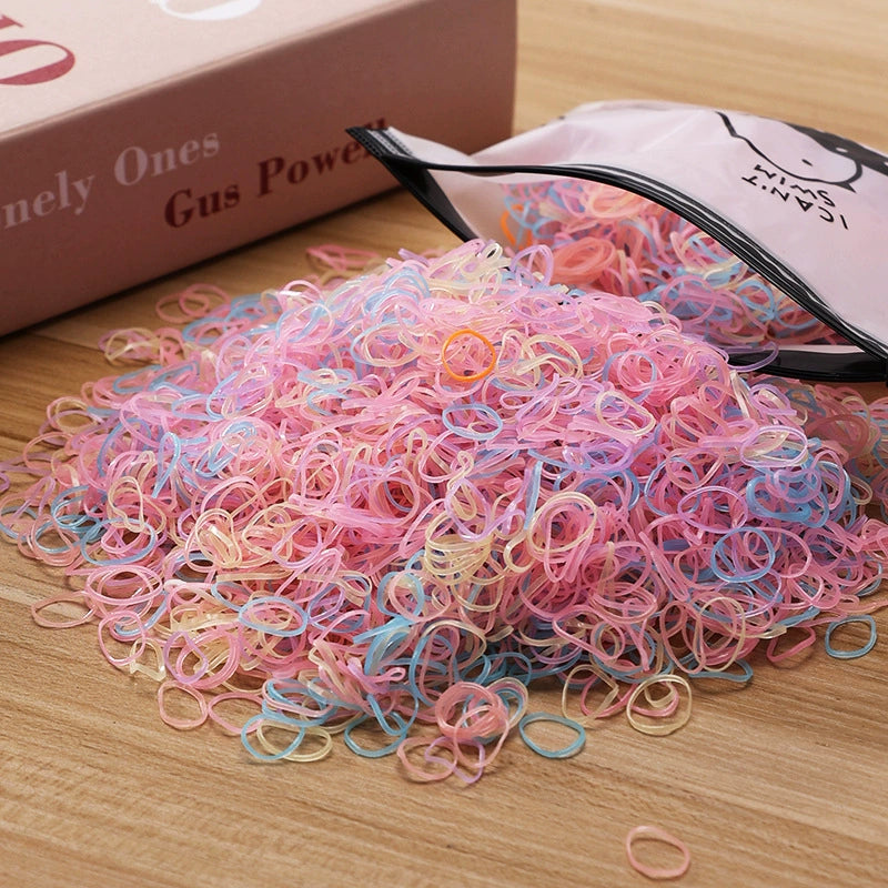 Children's hair ties, rubber bands for girls and babies colored hair bands, hair accessories