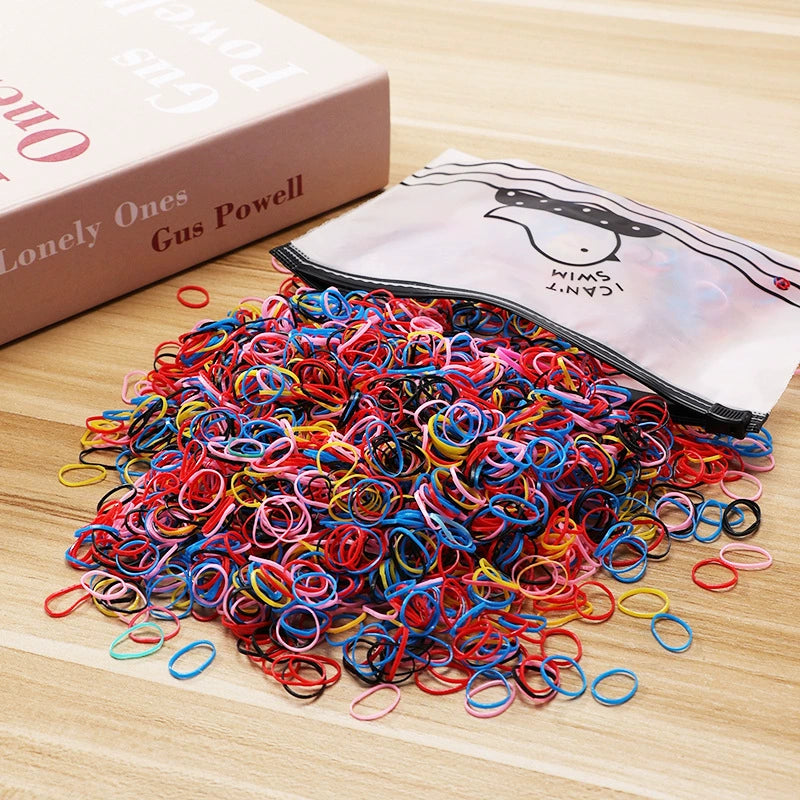 Children's hair ties, rubber bands for girls and babies colored hair bands, hair accessories