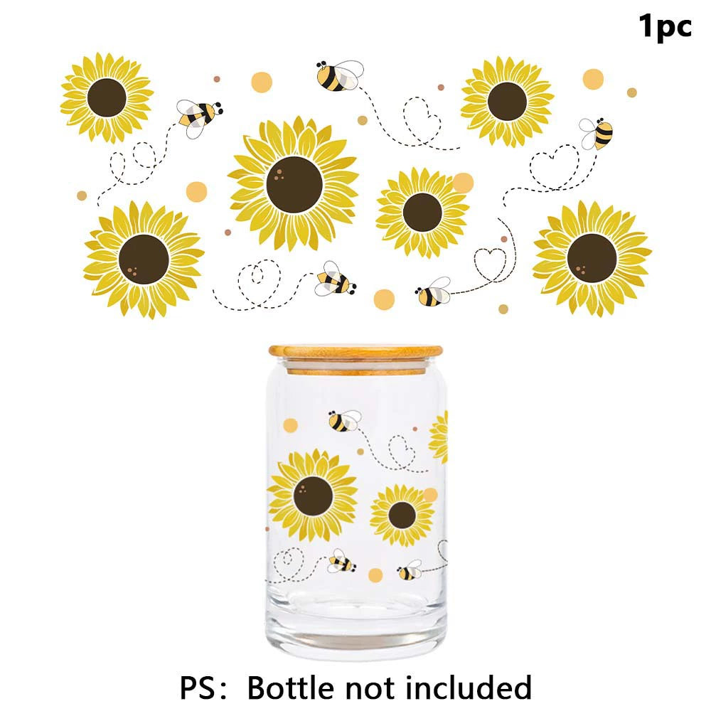 Glass AD film, crystal transfer sticker water cup decoration