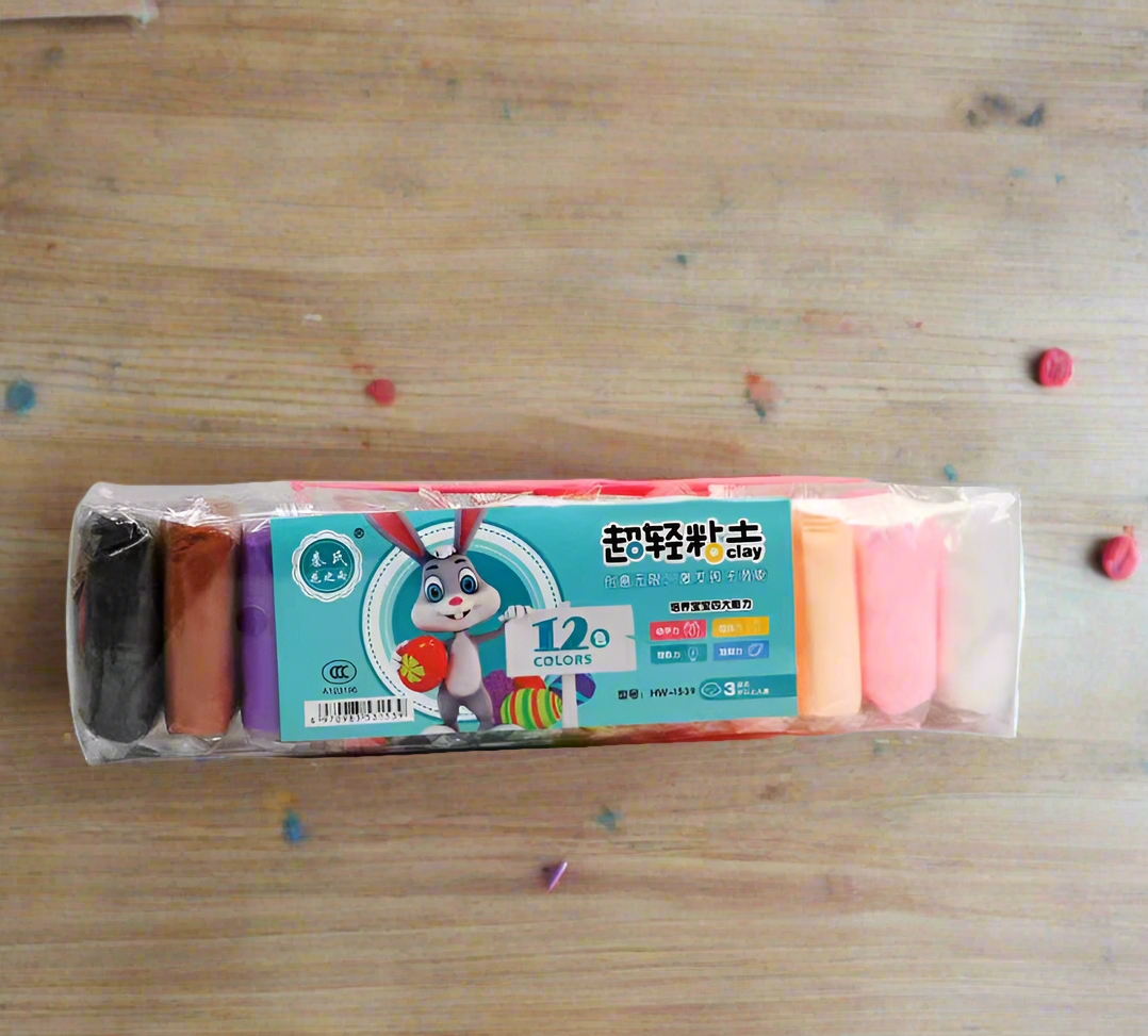 Dry Clay, 12 colors 24 colors set children handmade diy clay