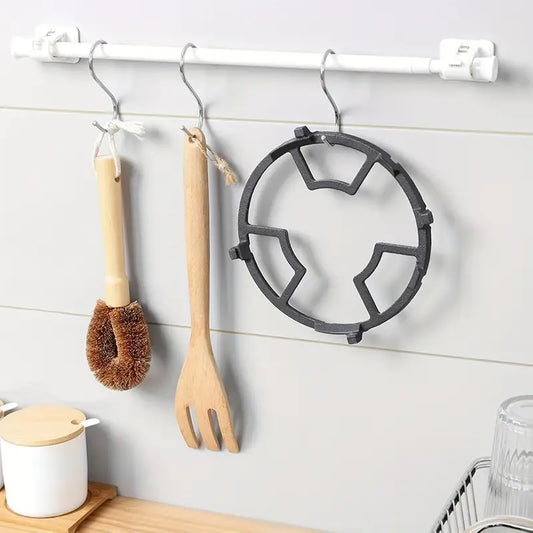 Cast iron milk pot rack gas stove rack bracket accessories stove rack small pot rack four or five claws