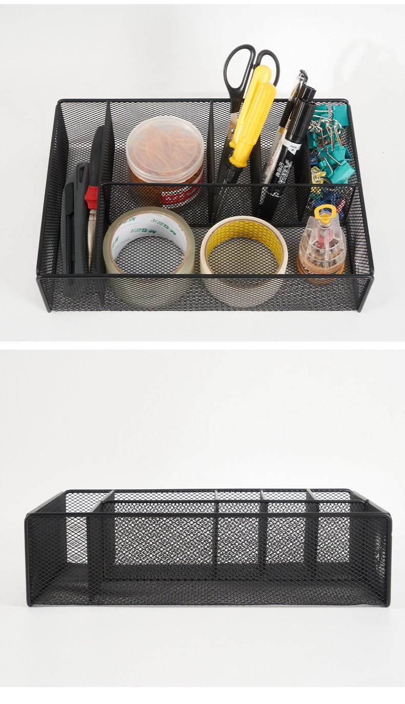 Cutlery Organizer Kitchen Counters & Cabinets - Metal Mesh Tray Home & Office Stationery Storage, Kitchen Organizers