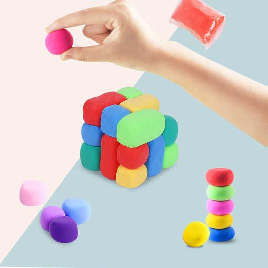Dry Clay, 12 colors 24 colors set children handmade diy clay