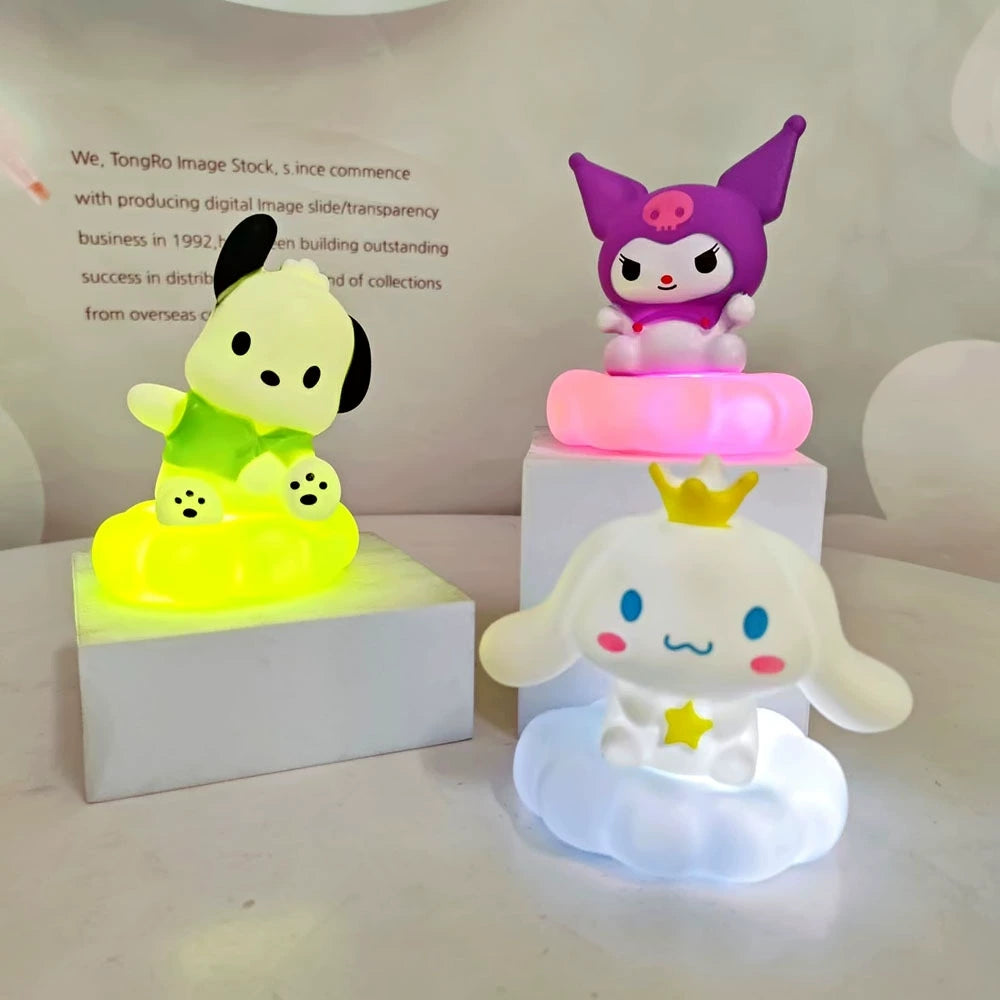 Cloud Night Light Kuromi Cinnamon pochacco Birthday Glowing Pinch Light Decoration