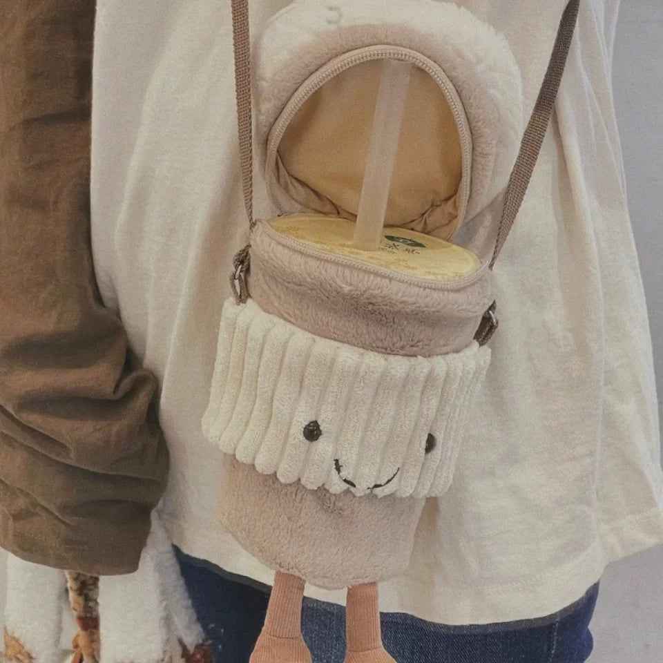 Coffee Milk Tea Bag, glass cup holder
