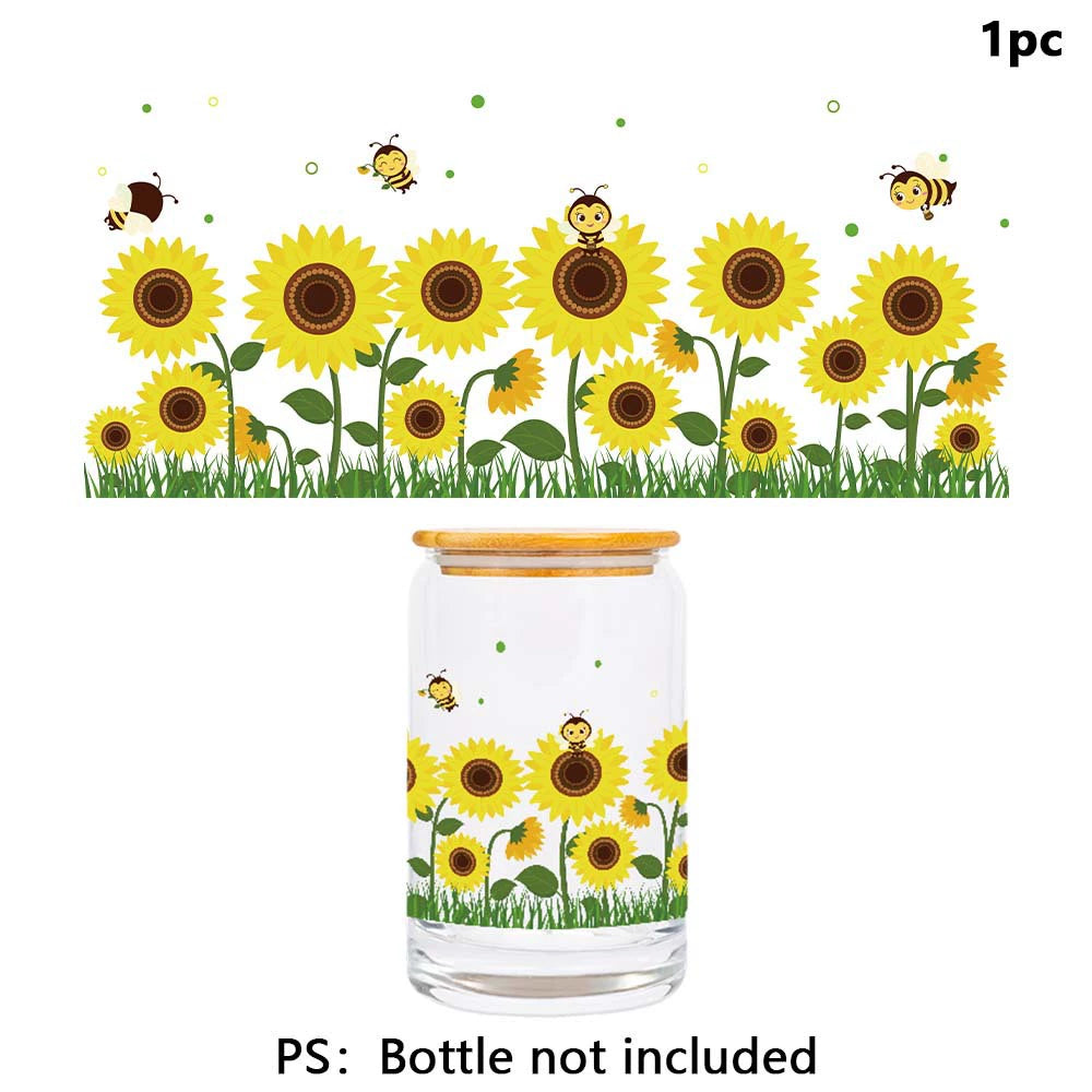 Glass AD film, crystal transfer sticker water cup decoration