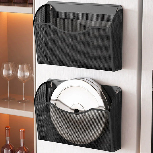 Magnetic rack Kitchen refrigerator rack punch-free side storage side magnetic seasoning box