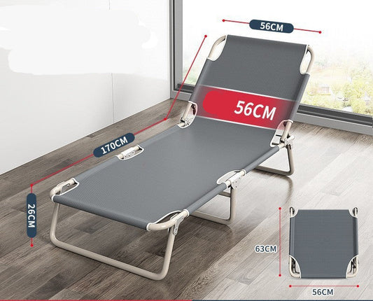 folding single bed, office nap bed recliner