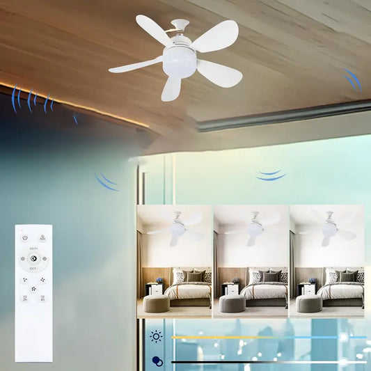 Detachable Fan light, Remote control ceiling light with fan