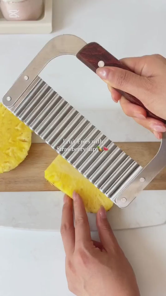 Wave knife, corrugated knife cutter