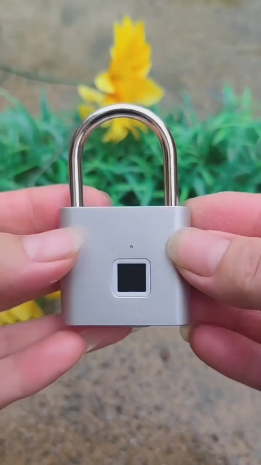 Smart fingerprint padlock, smart electronic padlock head door anti-theft password lock cabinet