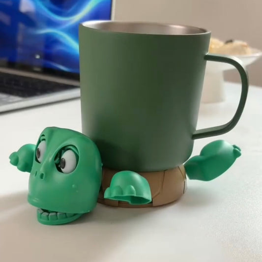 Turtle coaster cup funny cute creative toy base