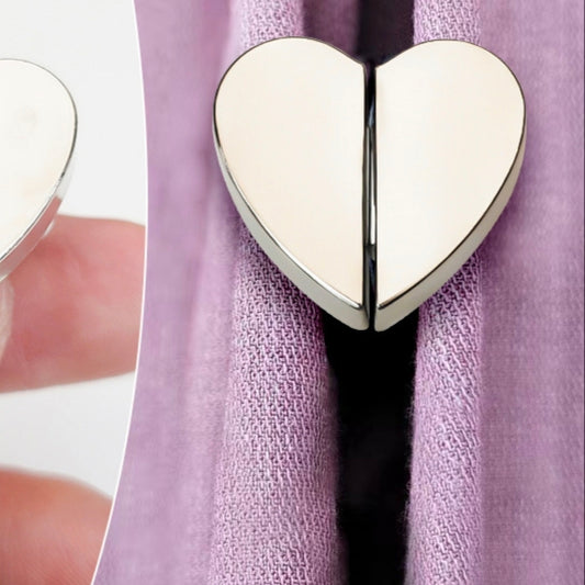 Curtain magnetic buckle heart-shaped button