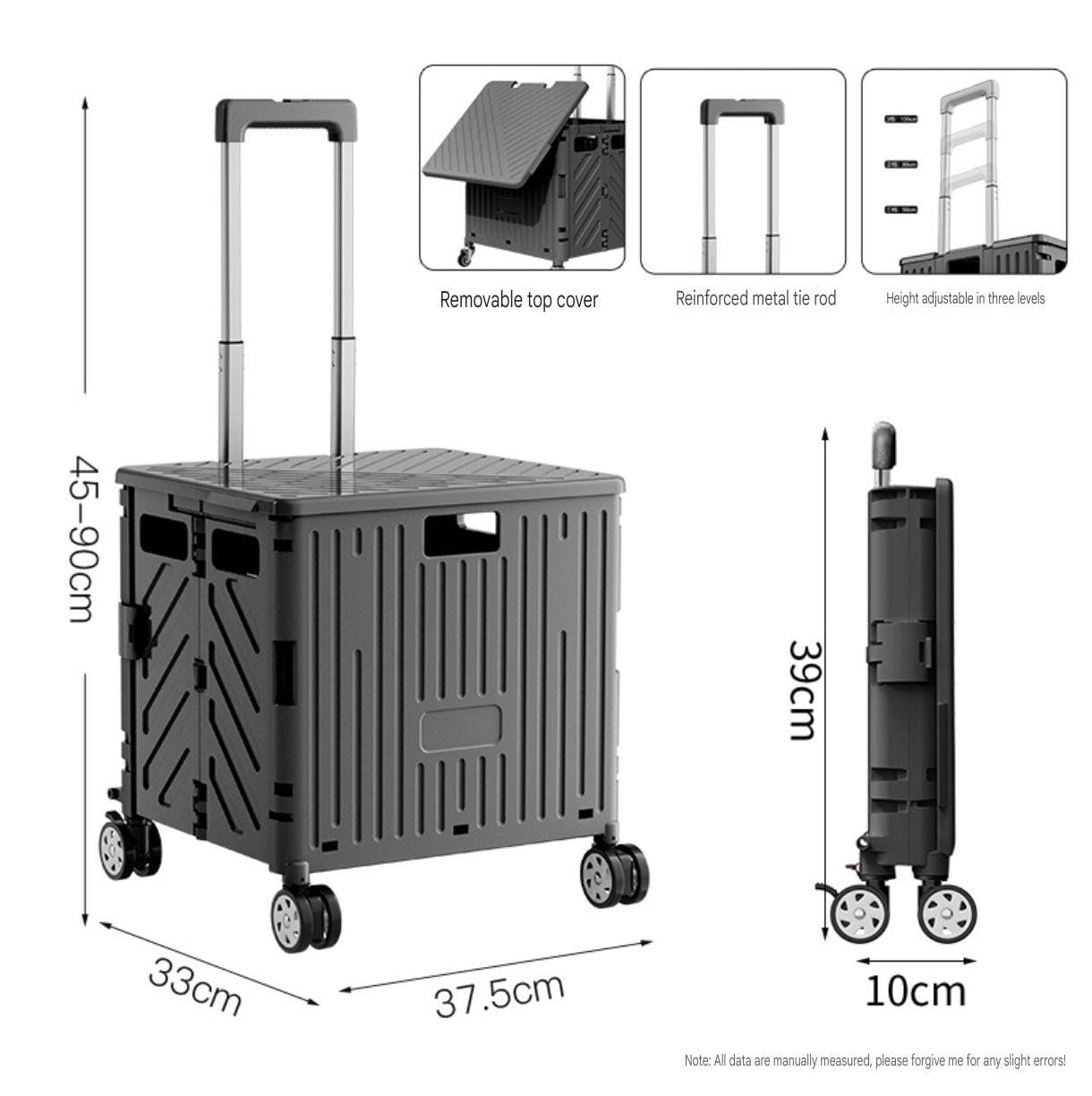 Shopping cart, grocery cart, small trolley, foldable small trailer