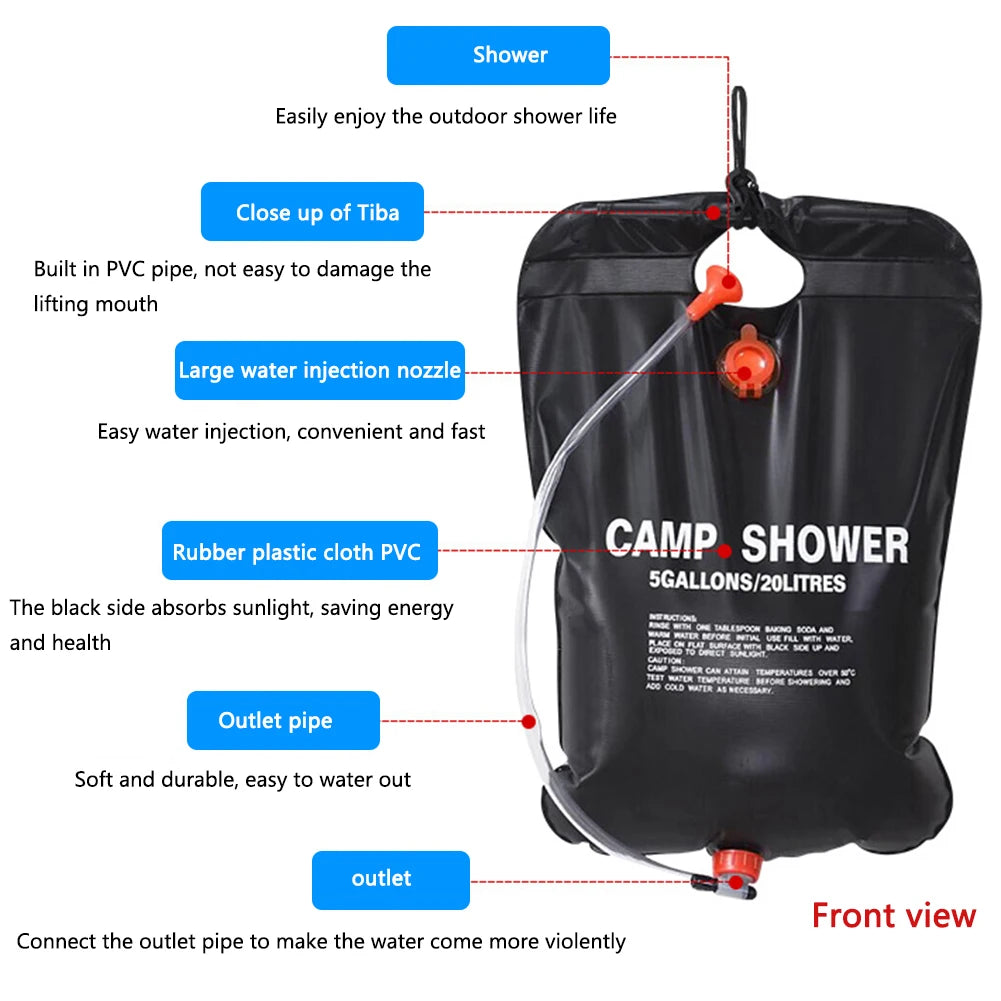 Portable camp shower