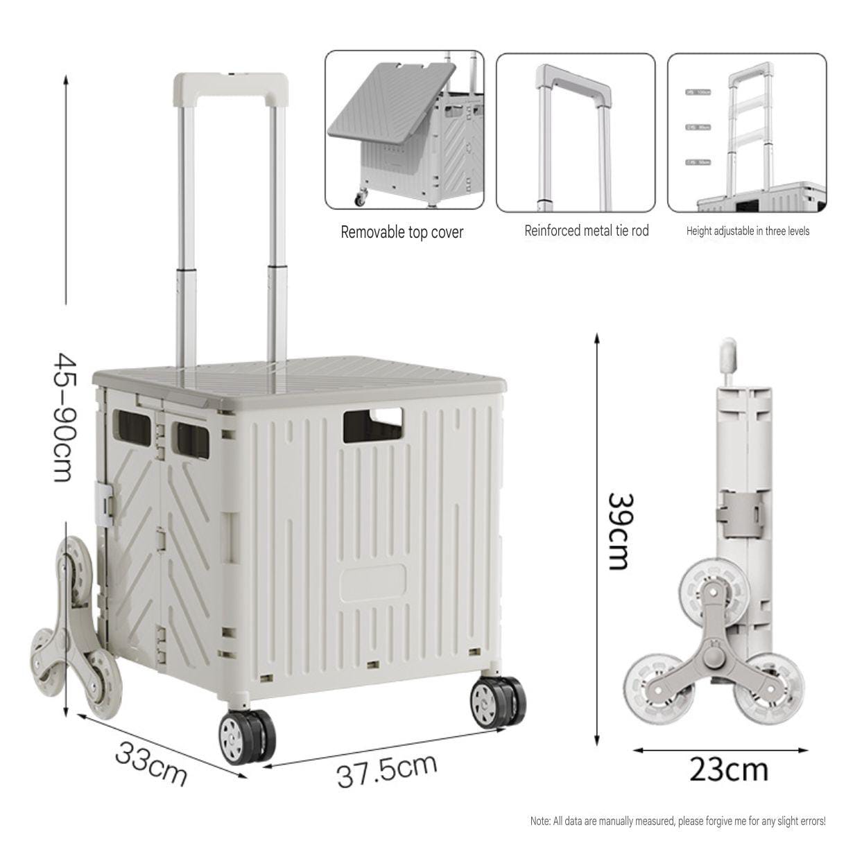 Shopping cart, grocery cart, small trolley, foldable small trailer