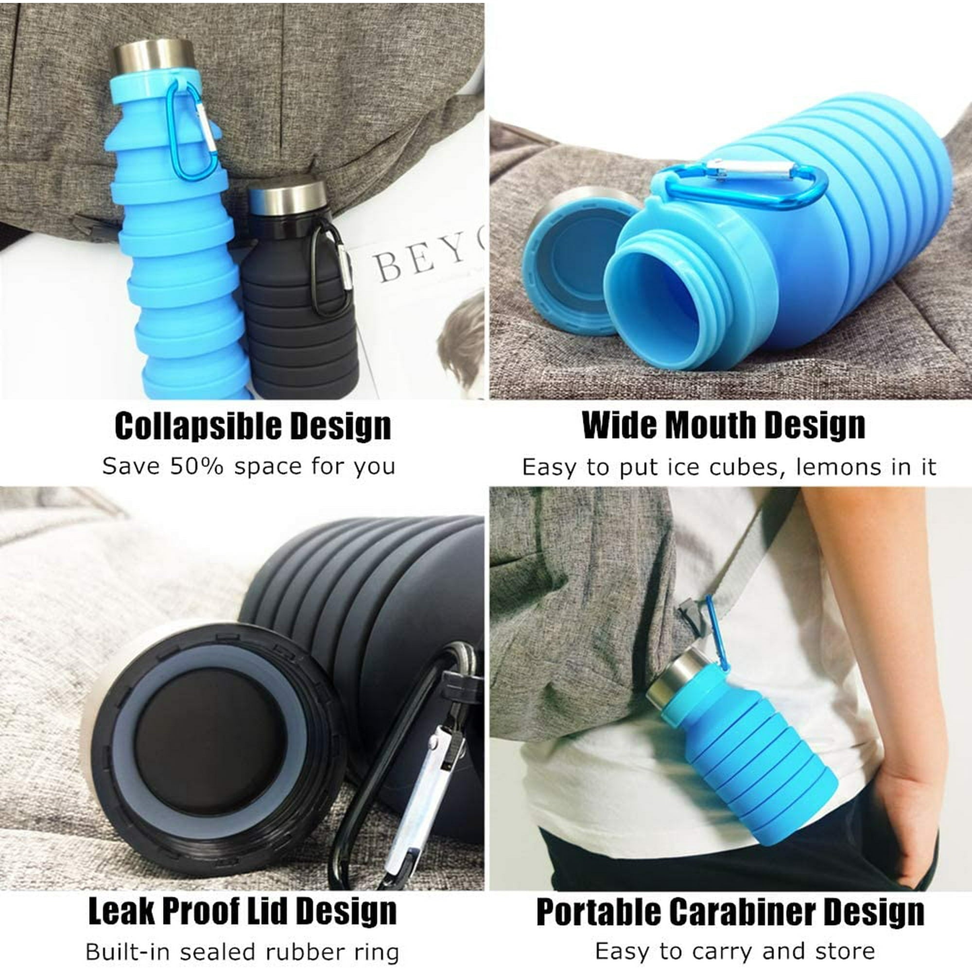Silicone folding bottle