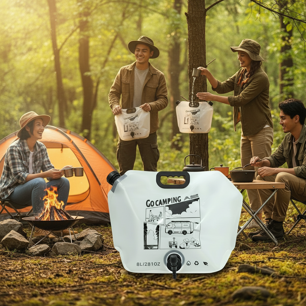 Portable camp shower