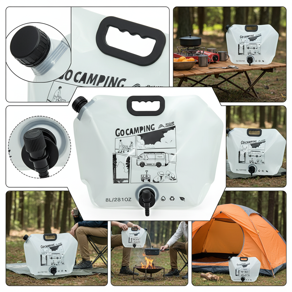 Portable camp shower