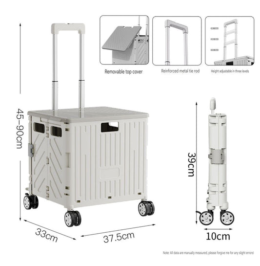 Shopping cart, grocery cart, small trolley, foldable small trailer