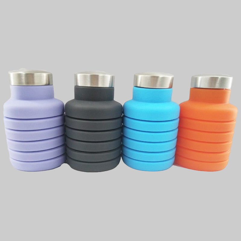 Silicone folding bottle