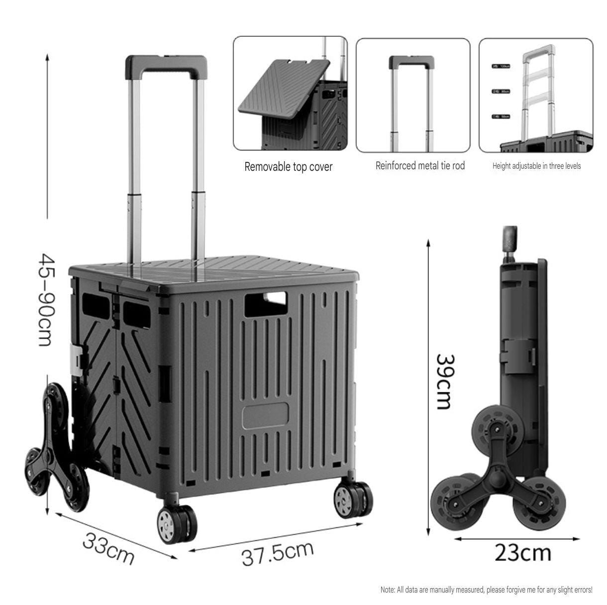 Shopping cart, grocery cart, small trolley, foldable small trailer
