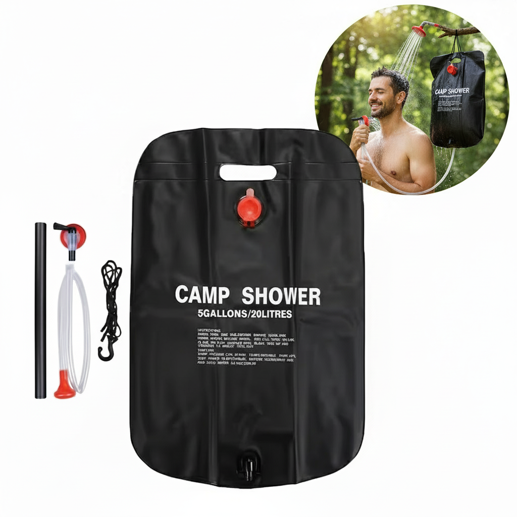 Portable camp shower