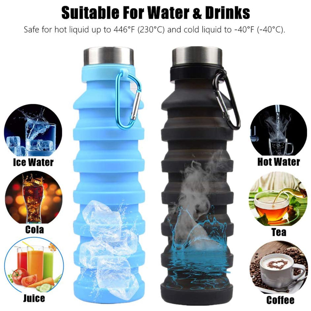 Silicone folding bottle