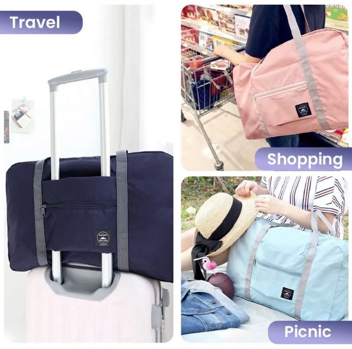 Foldable travel bag