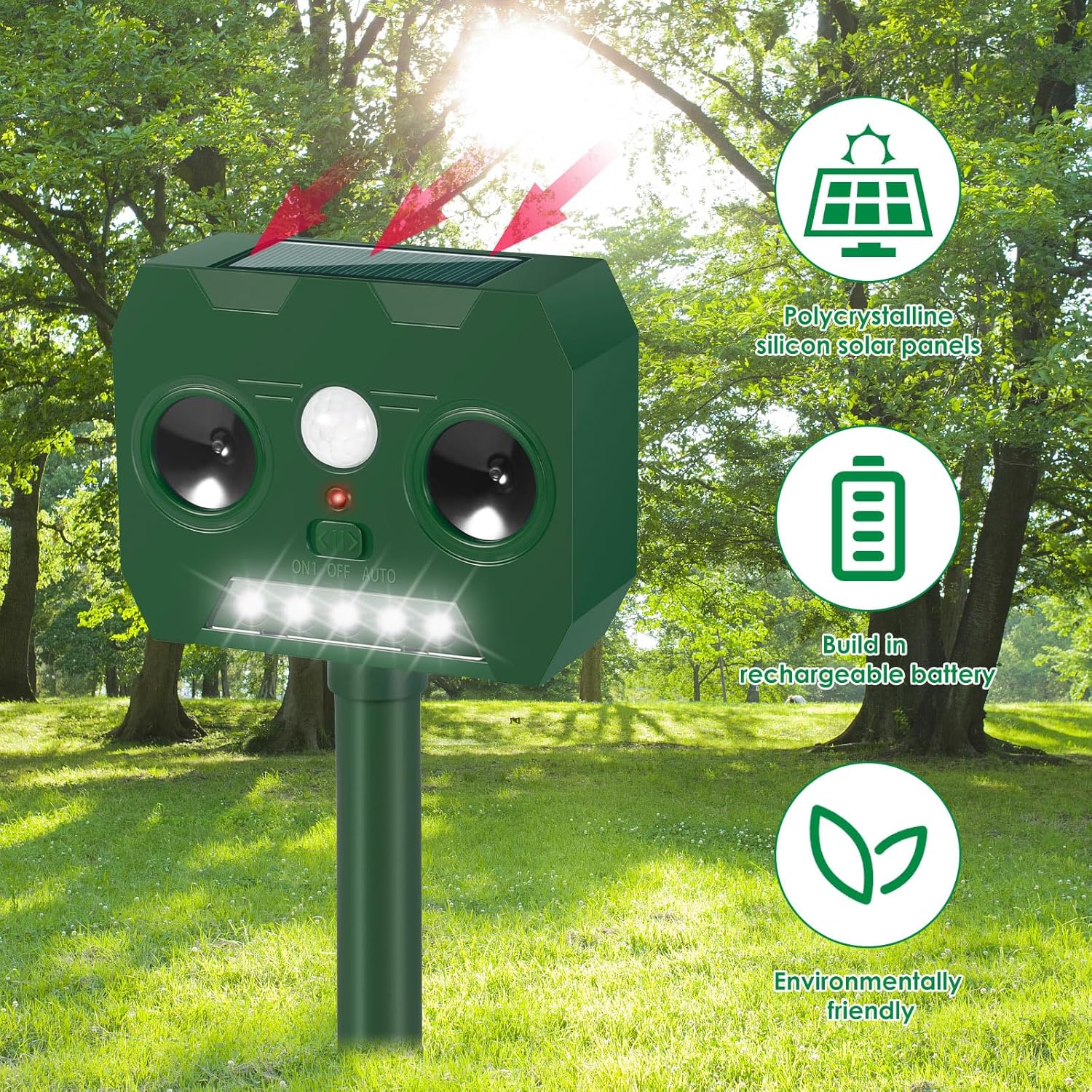 Outdoor Solar Animal Repellent